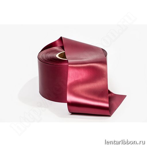 Cатиновая лента, бордовый 60мм x 200м, 80мм x 200м, 100мм x 200м