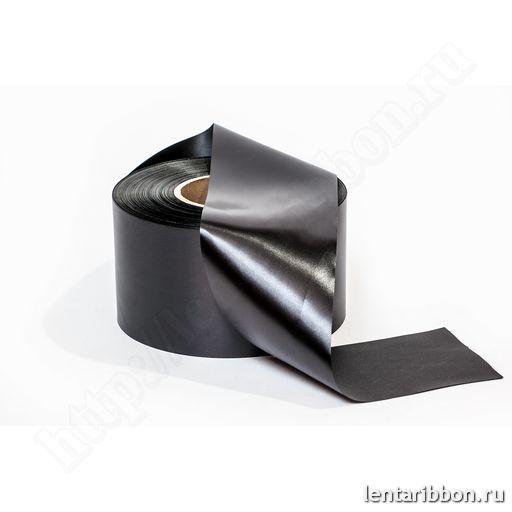 Cатиновая лента, черный 60мм x 200м, 80мм x 200м, 100мм x 200м