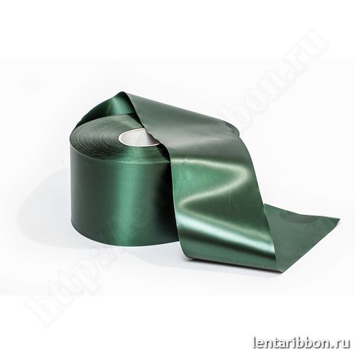 Cатиновая лента, зеленый 60мм x 200м, 80мм x 200м, 100мм x 200м